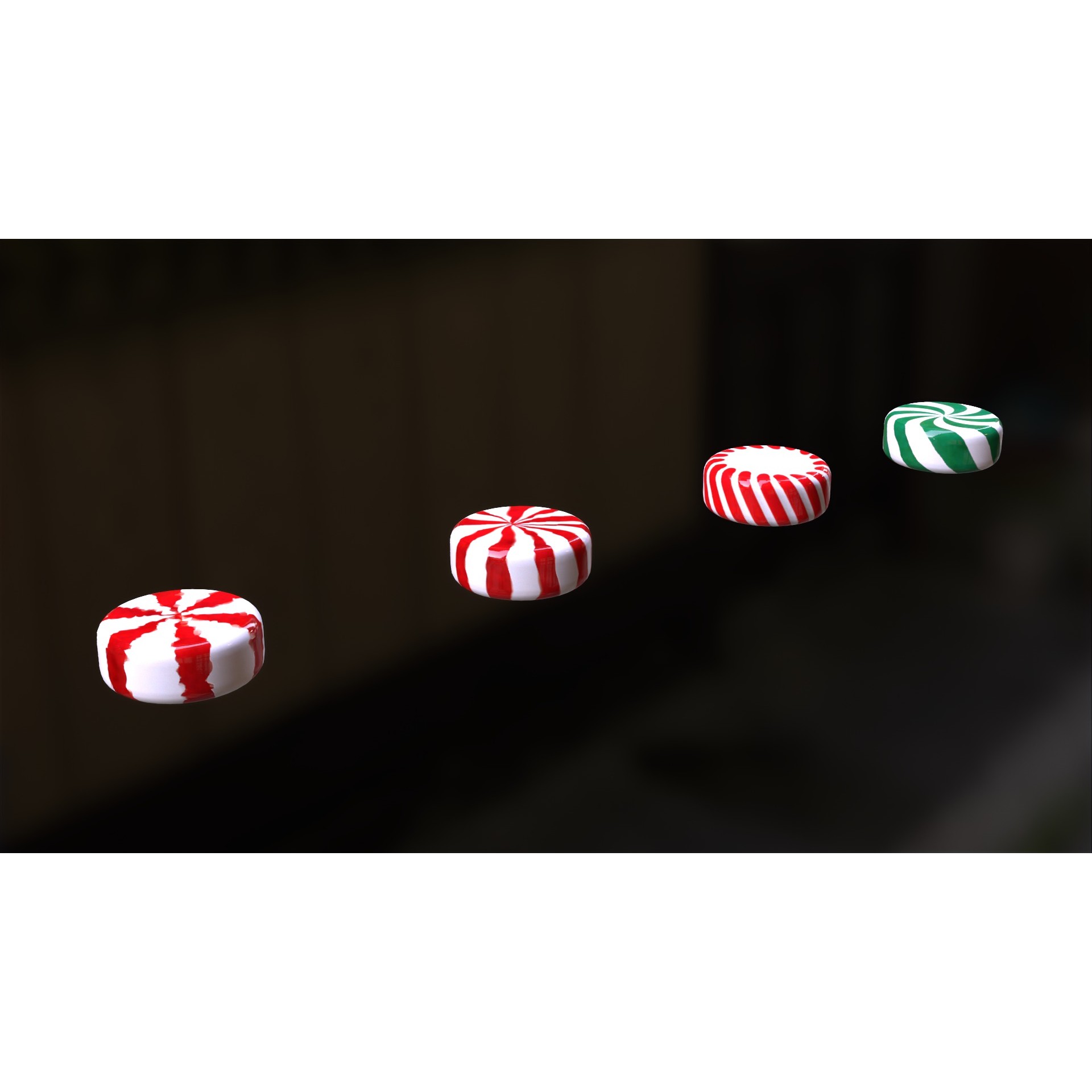 Candy Canes and Christmas Sweets - Low-Poly Game-Ready 3D Model - View 15