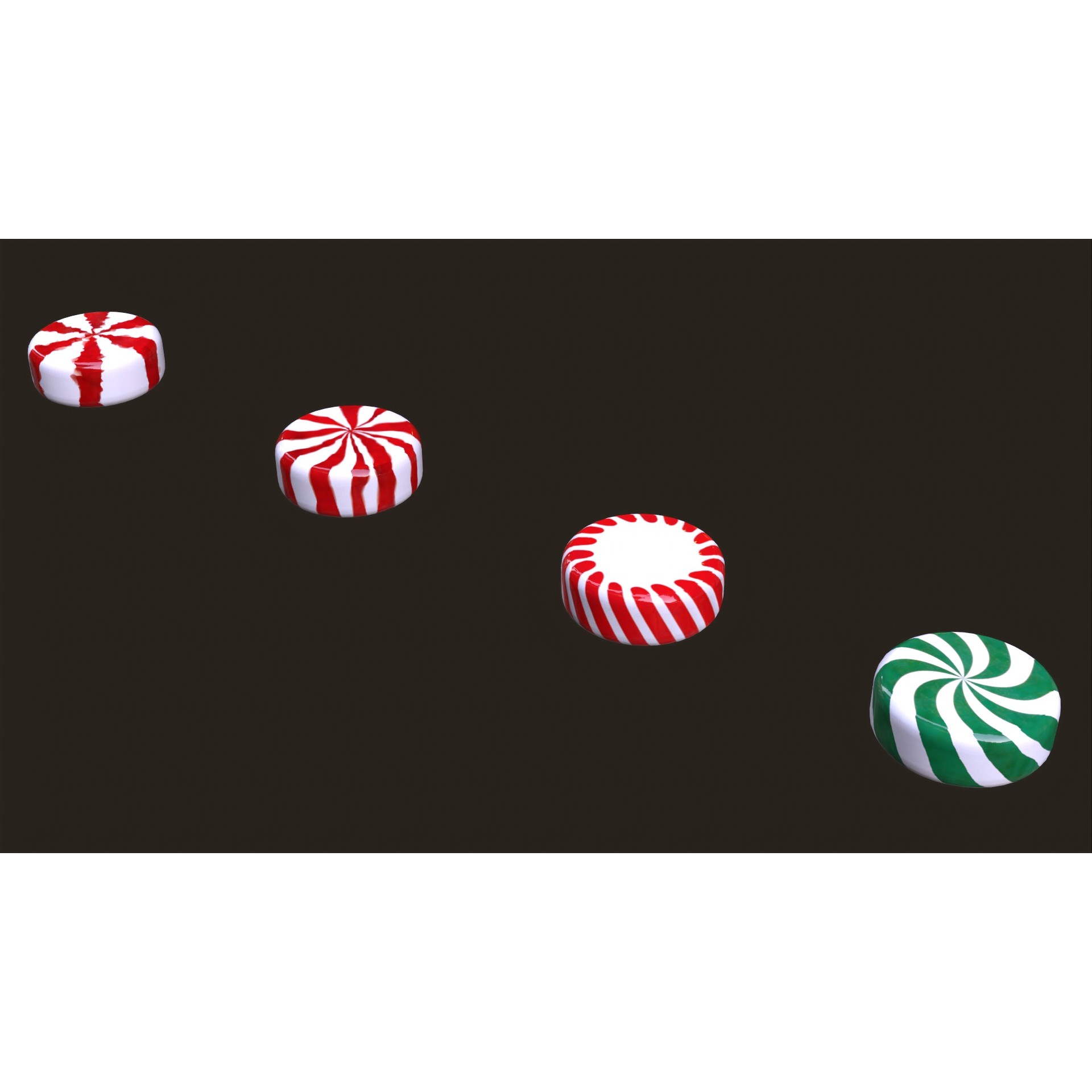 Candy Canes and Christmas Sweets - Low-Poly Game-Ready 3D Model - View 19