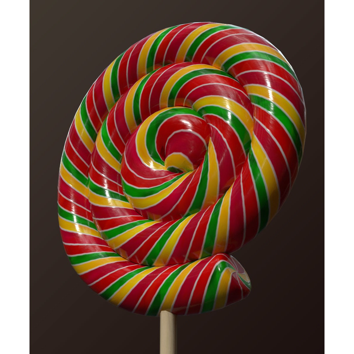 Candy Canes and Christmas Sweets - Low-Poly Game-Ready 3D Model - View 27