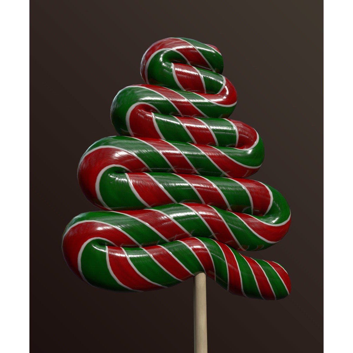 Candy Canes and Christmas Sweets - Low-Poly Game-Ready 3D Model - View 6