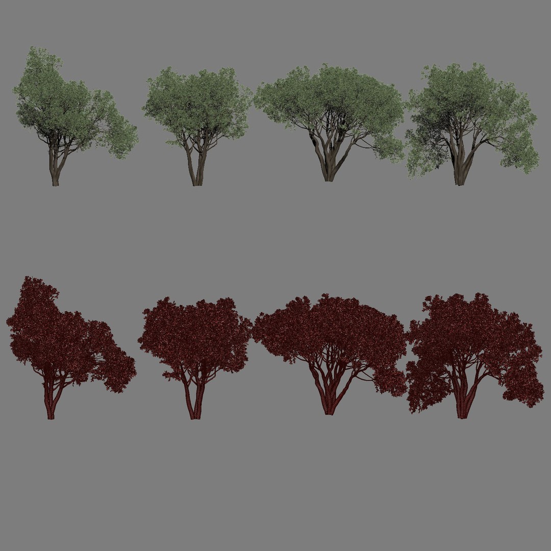 Shrubs Collection 3D Model – High Poly Bushes, FBX & OBJ Formats
