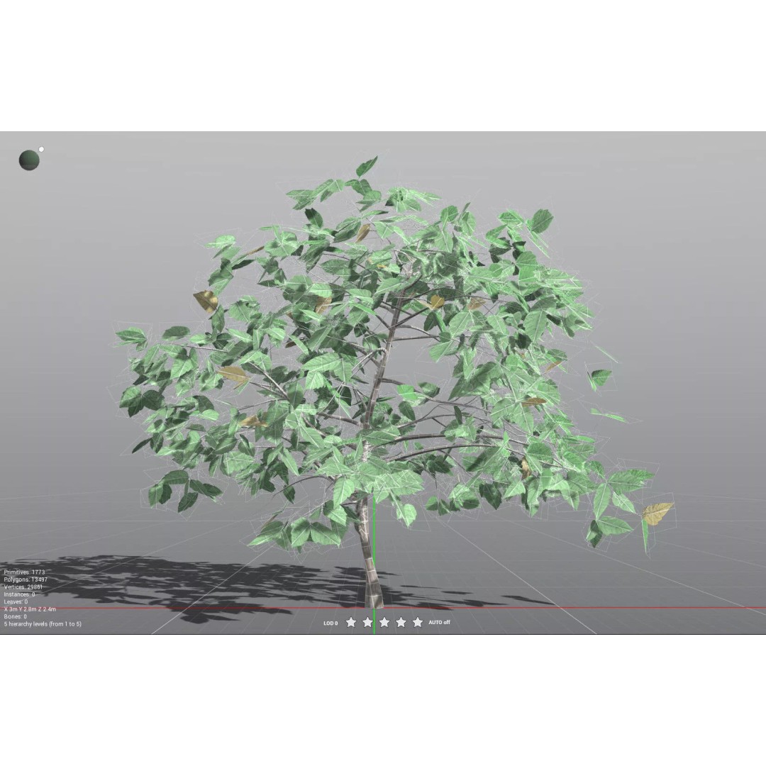 Western Poison Oak 3D Model – Low Poly Game Asset, FBX, PBR Textures - View 41