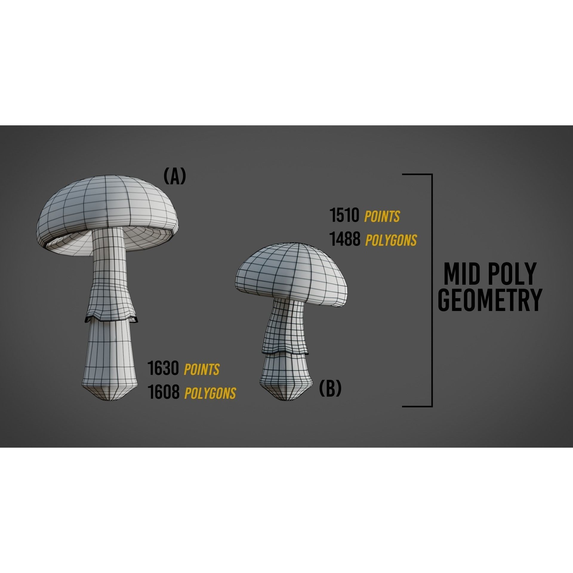 Mushrooms Fly Agaric - Animated PBR 3D Model - View 7