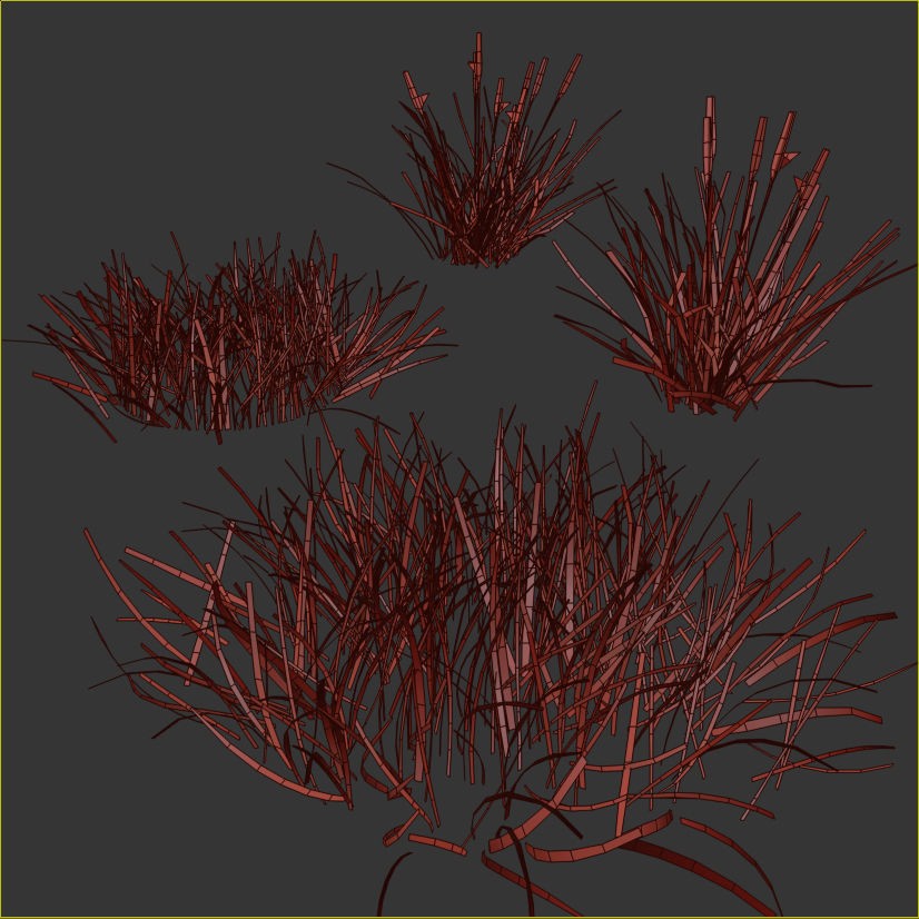 Grass 3D Model – PBR Plant Asset with Diverse Vegetation Formats - View 8