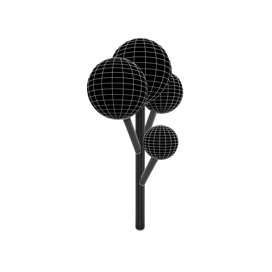 Cartoon Tree 3D Model – Low Poly Pack with PBR Textures, FBX/OBJ - View 27