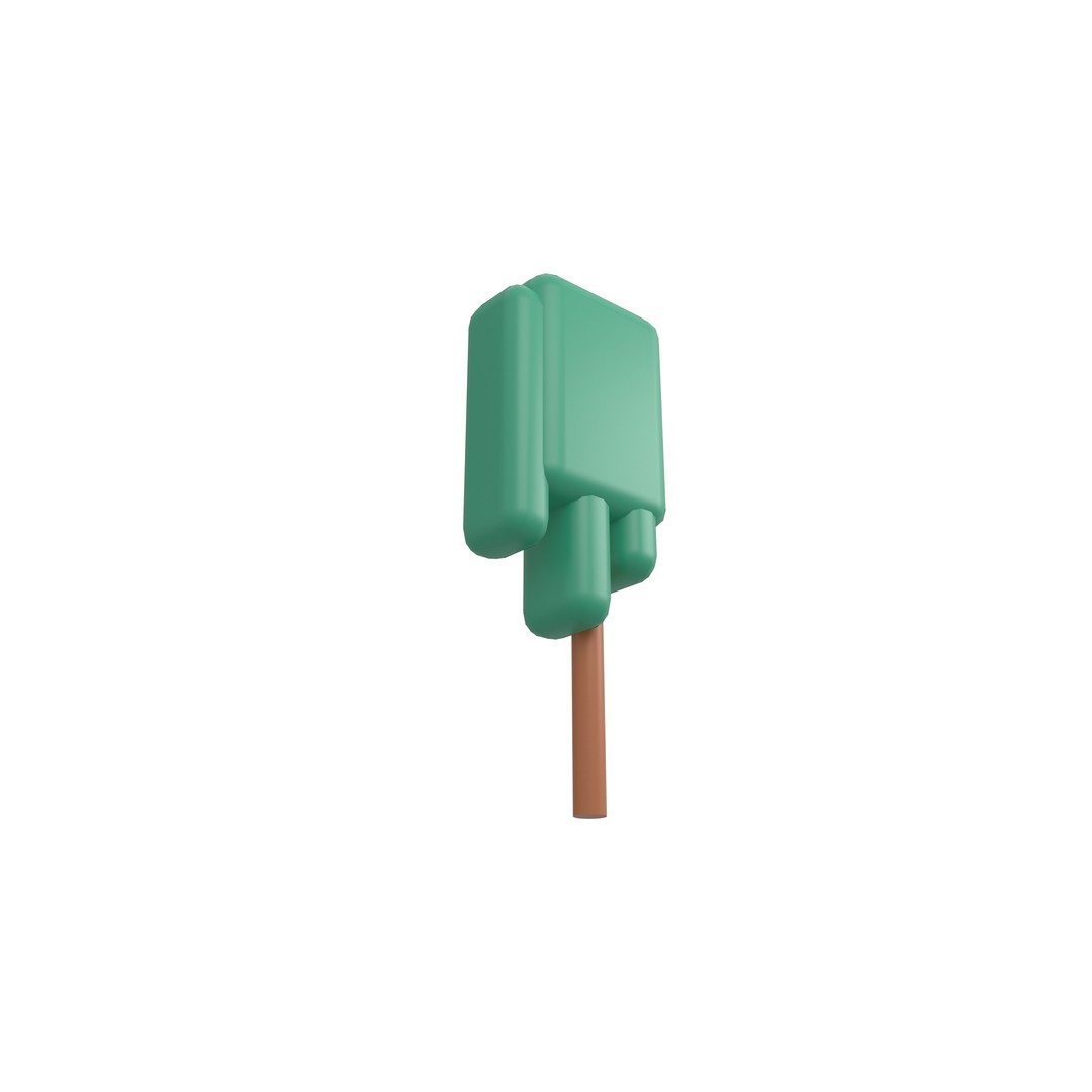 Cartoon Tree 3D Model – Low Poly Pack with PBR Textures, FBX/OBJ - View 37