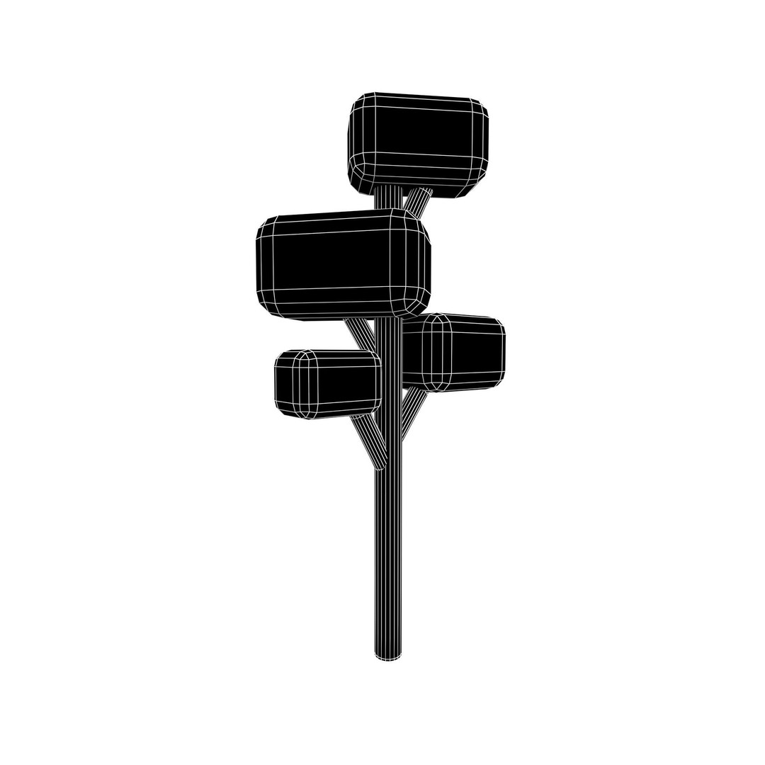 Cartoon Tree 3D Model – Low Poly Pack with PBR Textures, FBX/OBJ - View 4