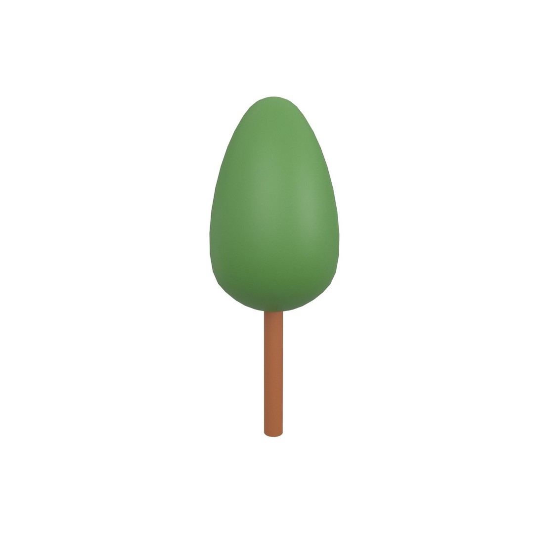 Cartoon Tree 3D Model – Low Poly Pack with PBR Textures, FBX/OBJ - View 47