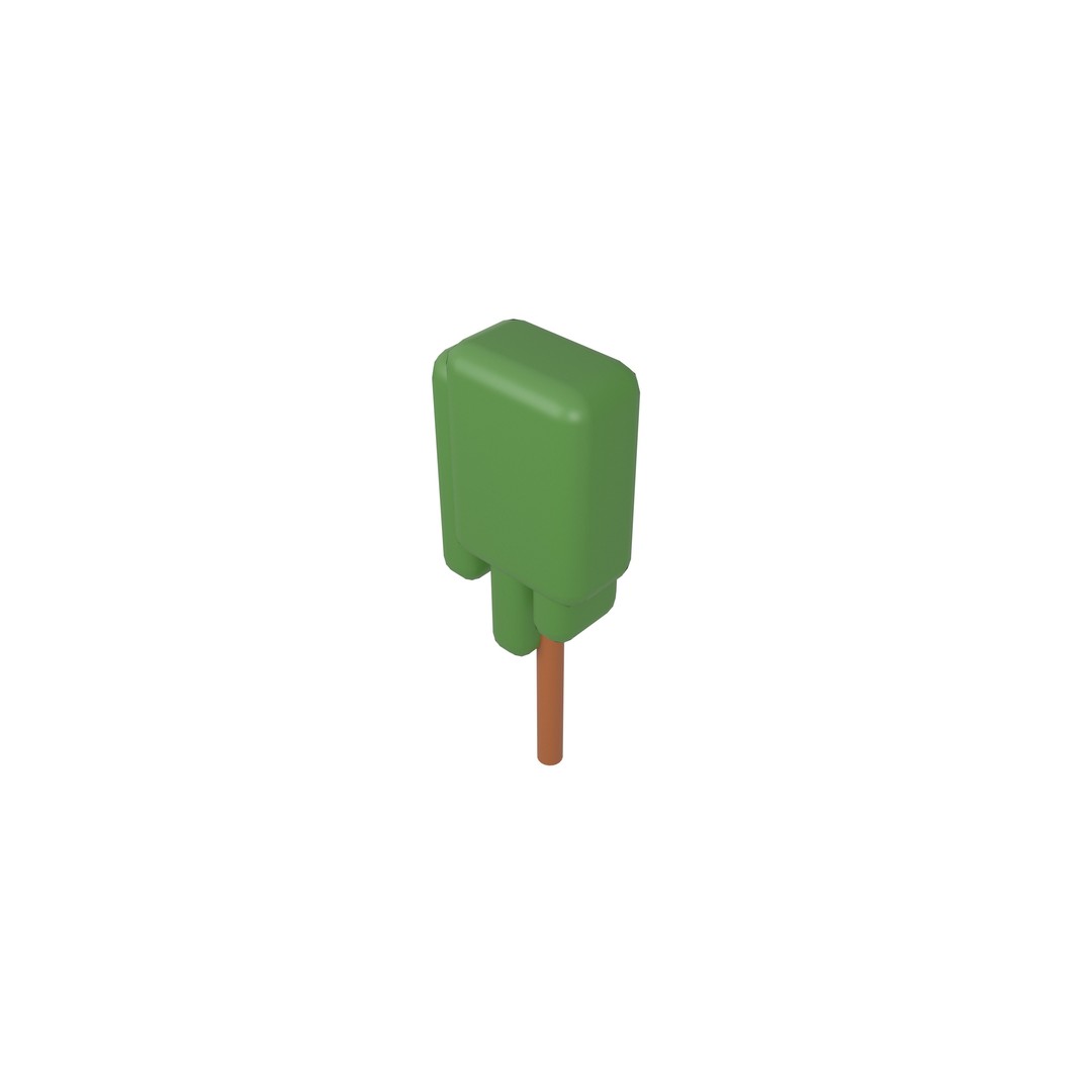 Cartoon Tree 3D Model – Low Poly Pack with PBR Textures, FBX/OBJ - View 56