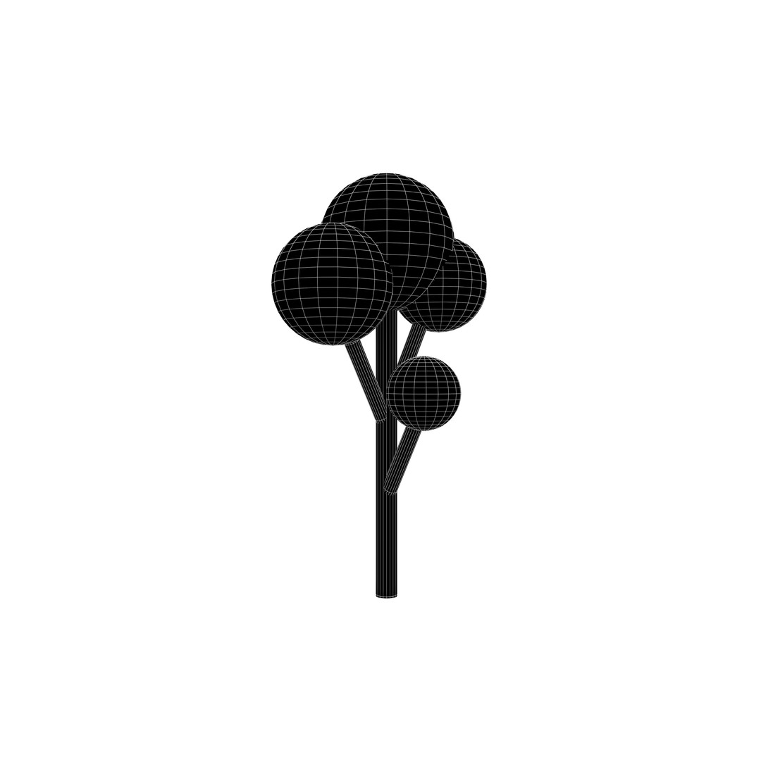 Cartoon Tree 3D Model – Low Poly Pack with PBR Textures, FBX/OBJ - View 61
