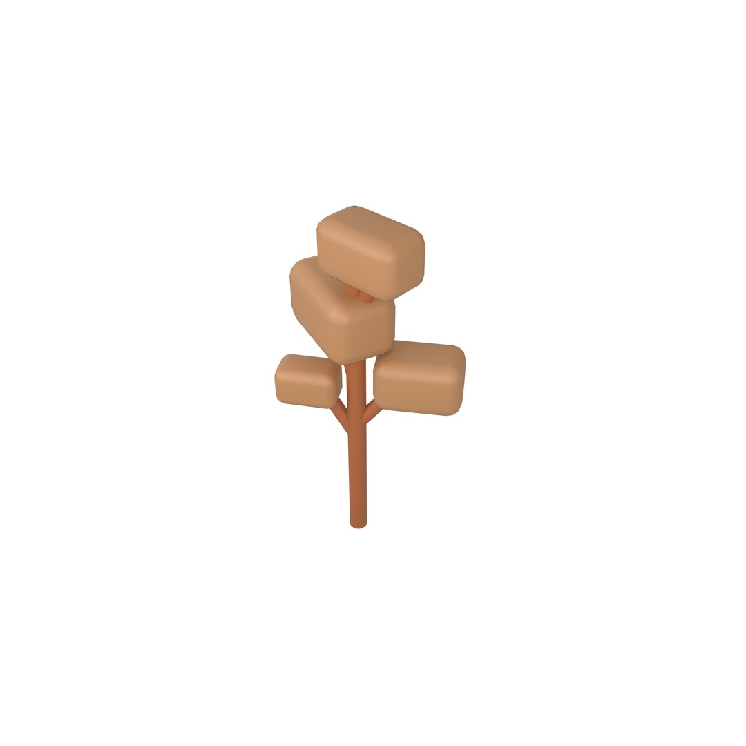 Cartoon Tree 3D Model – Low Poly Pack with PBR Textures, FBX/OBJ - View 63