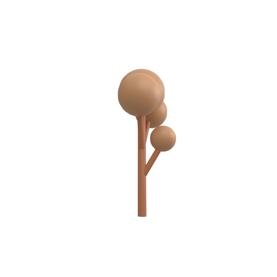 Cartoon Tree 3D Model – Low Poly Pack with PBR Textures, FBX/OBJ - View 68