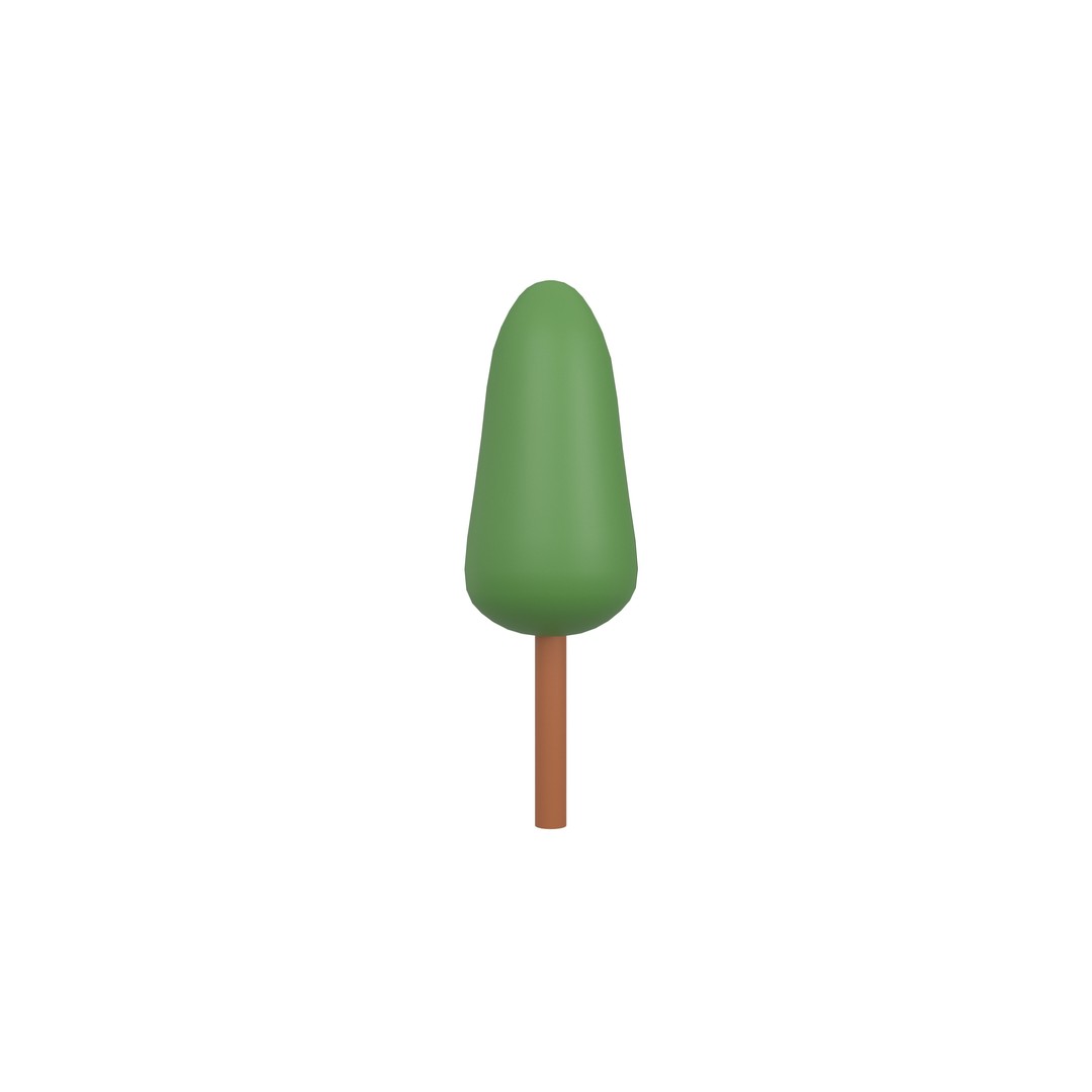 Cartoon Tree 3D Model – Low Poly Pack with PBR Textures, FBX/OBJ - View 77