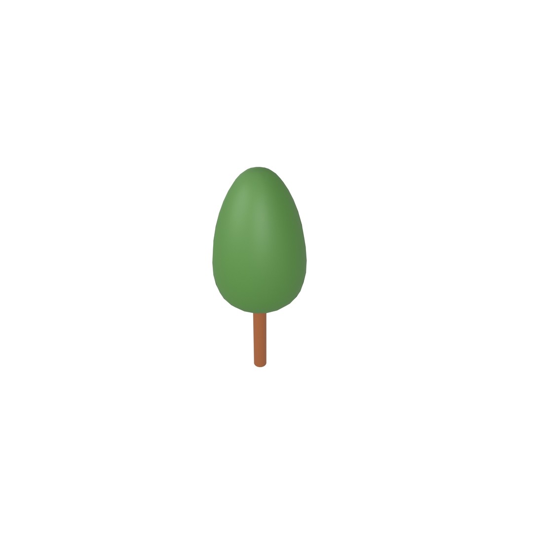 Cartoon Tree 3D Model – Low Poly Pack with PBR Textures, FBX/OBJ - View 80