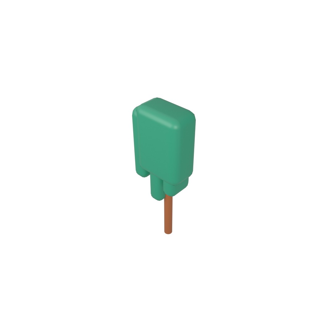 Cartoon Tree 3D Model – Low Poly Pack with PBR Textures, FBX/OBJ - View 84