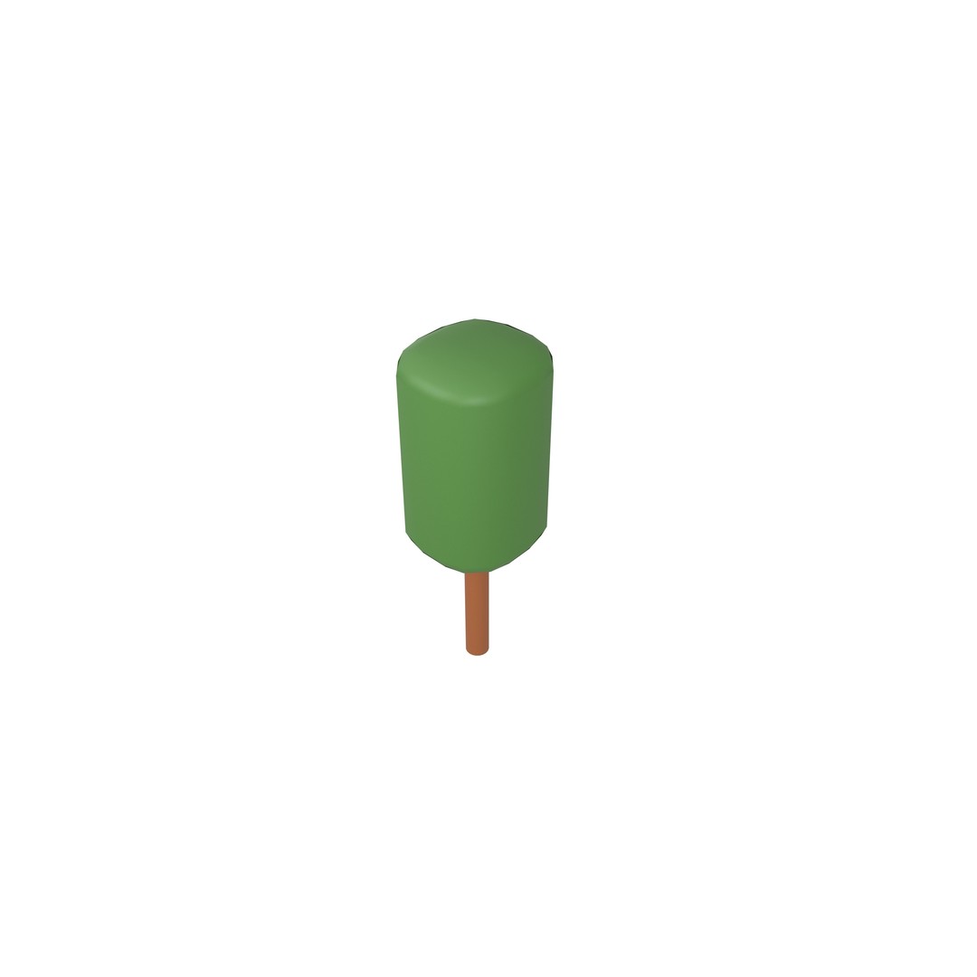 Cartoon Tree 3D Model – Low Poly Pack with PBR Textures, FBX/OBJ - View 86
