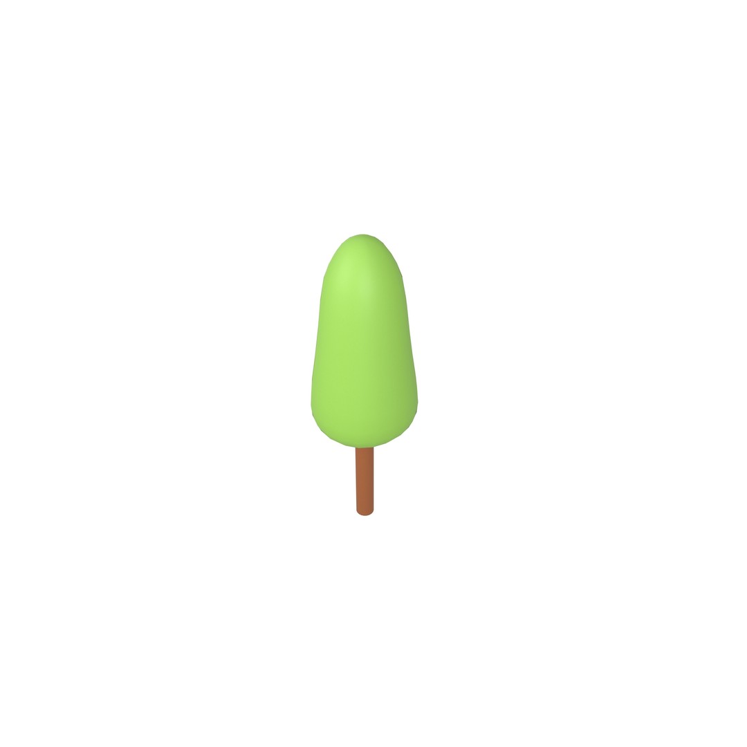 Cartoon Tree 3D Model – Low Poly Pack with PBR Textures, FBX/OBJ - View 88