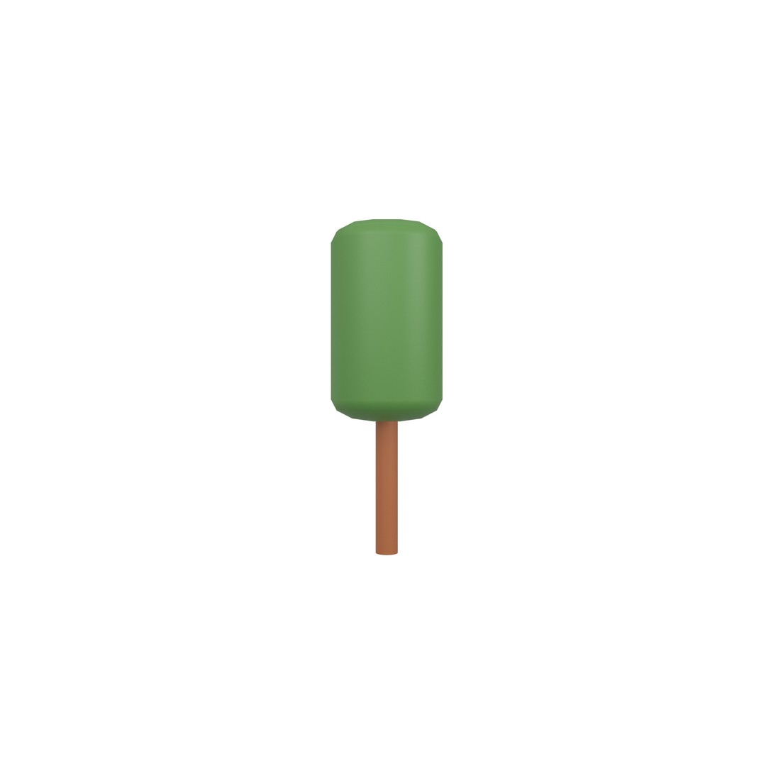 Cartoon Tree 3D Model – Low Poly Pack with PBR Textures, FBX/OBJ - View 94