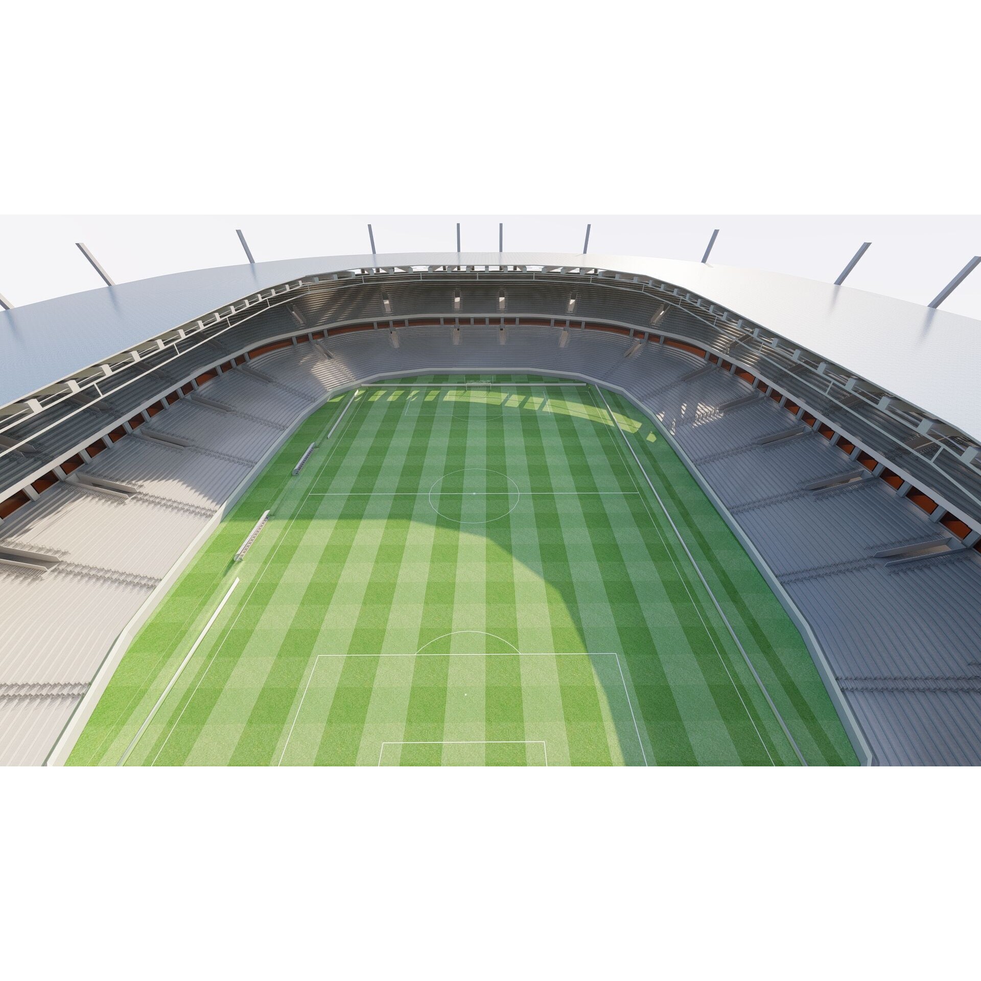Football Stadium - Game-Ready 3D Model