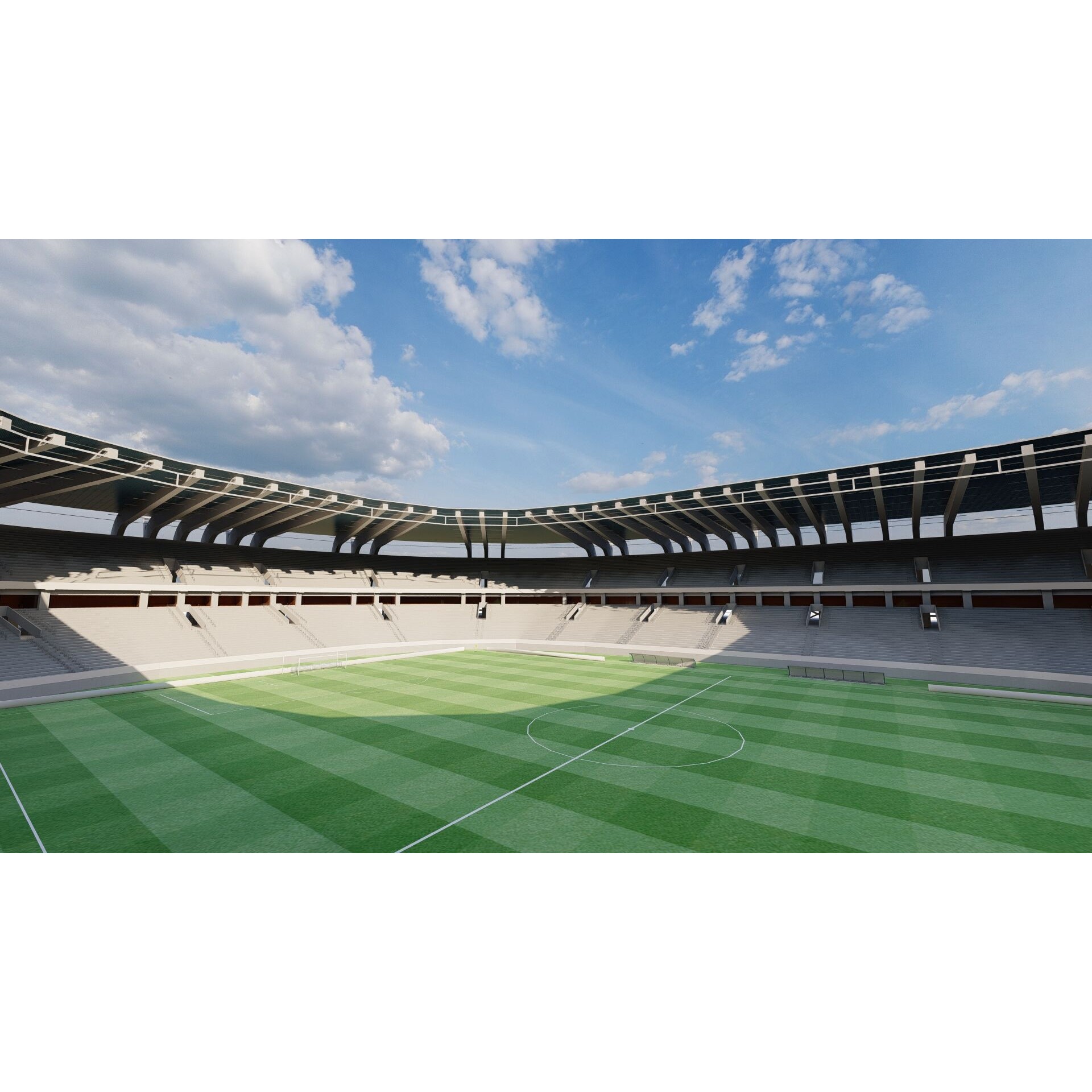 Football Stadium - Game-Ready 3D Model - View 14
