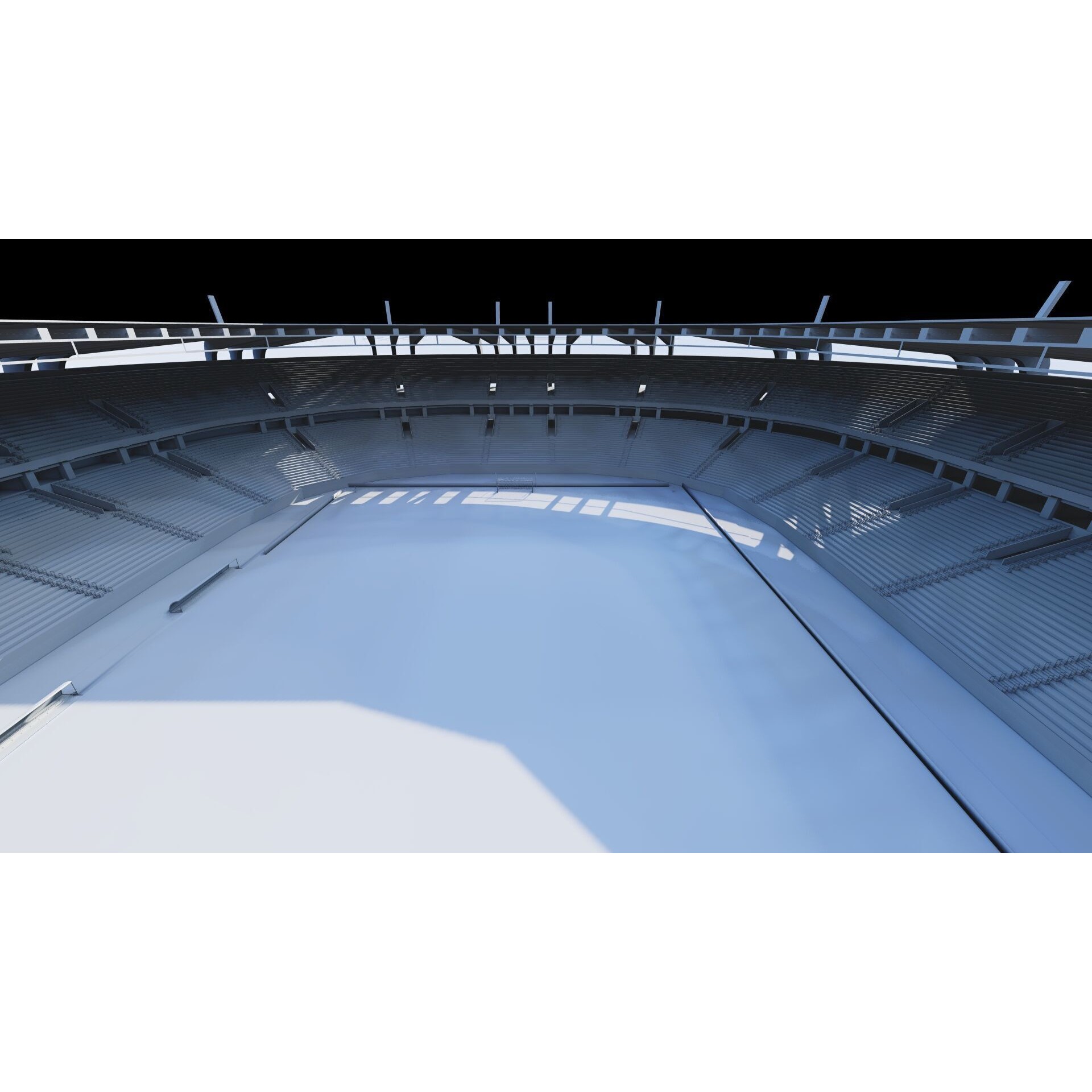 Football Stadium - Game-Ready 3D Model - View 23