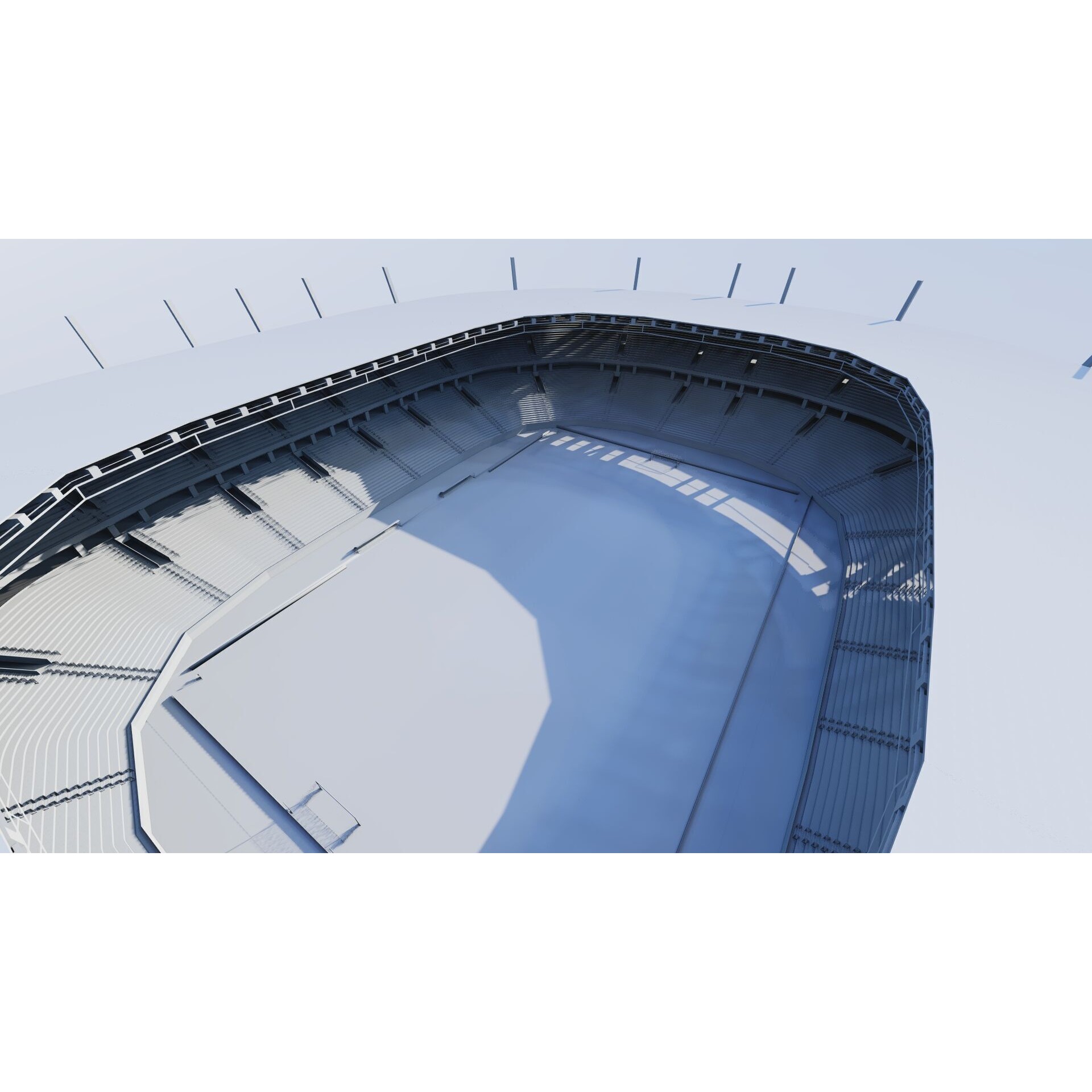 Football Stadium - Game-Ready 3D Model - View 25