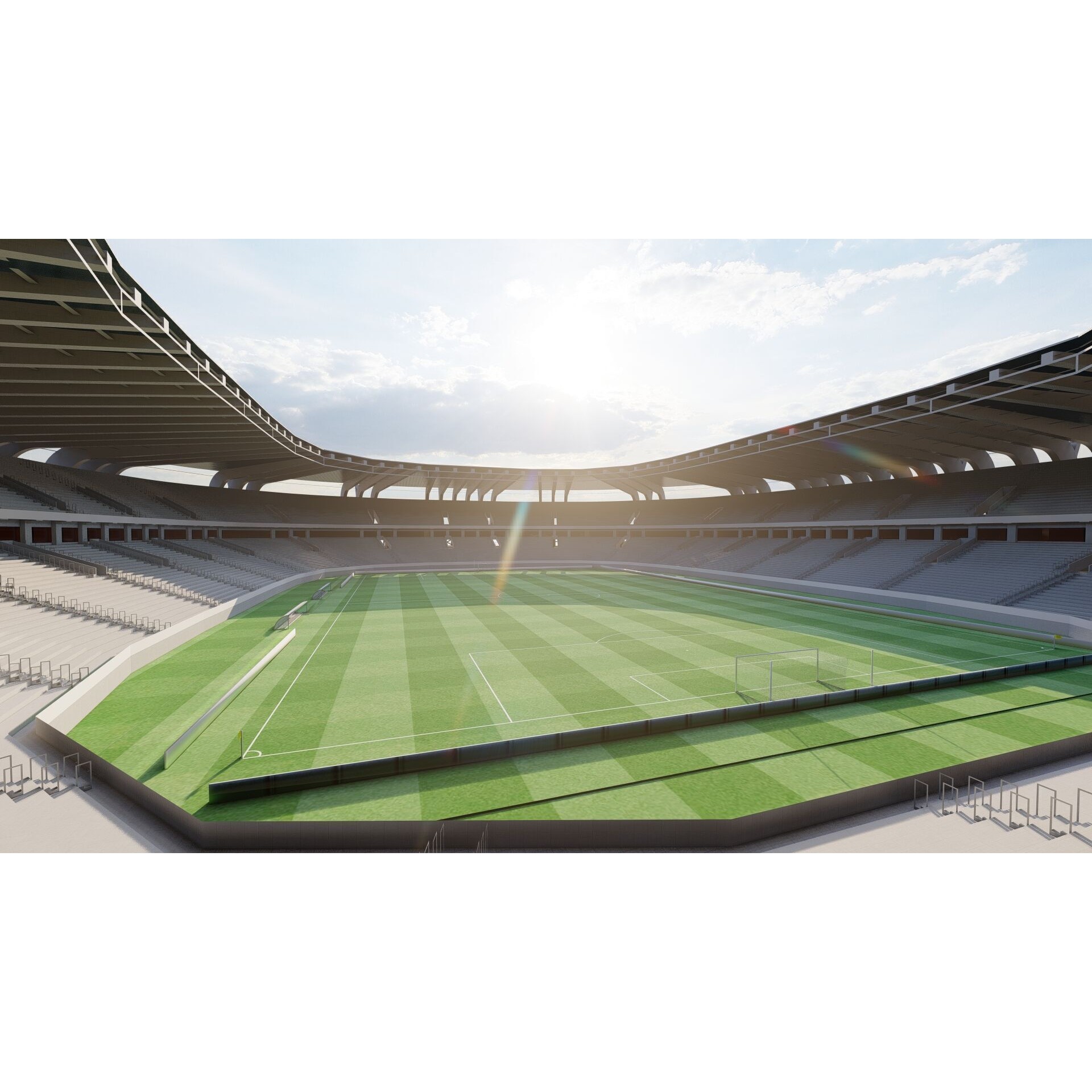 Football Stadium - Game-Ready 3D Model - View 28