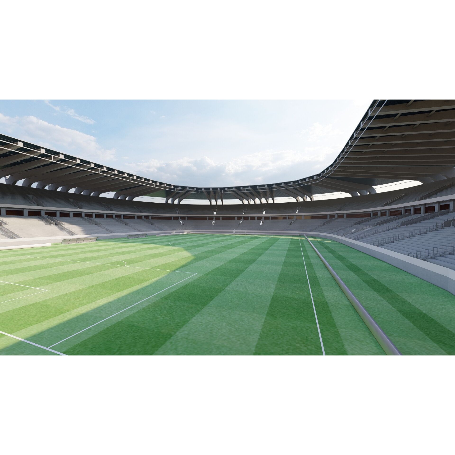 Football Stadium - Game-Ready 3D Model - View 30