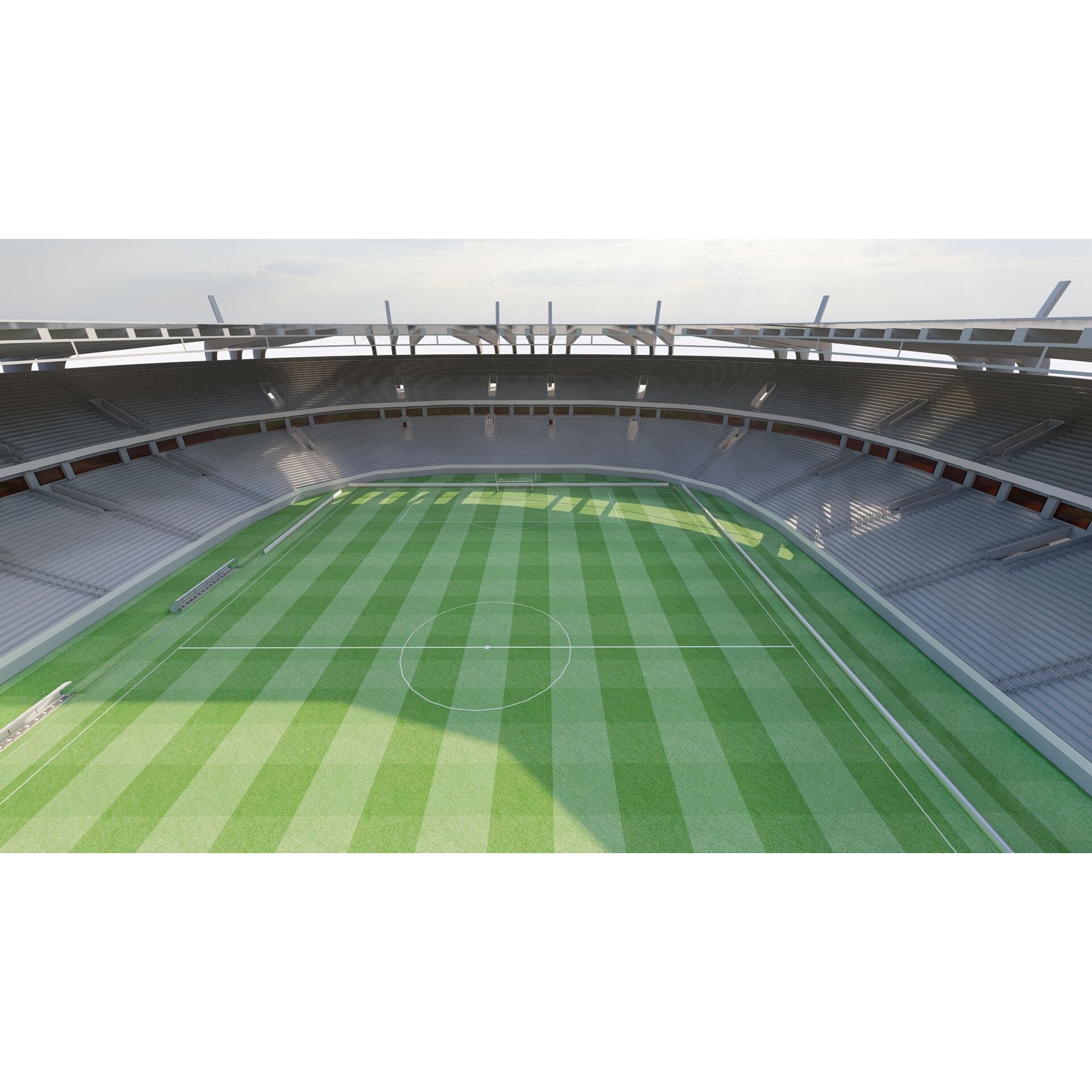 Football Stadium - Game-Ready 3D Model - View 4
