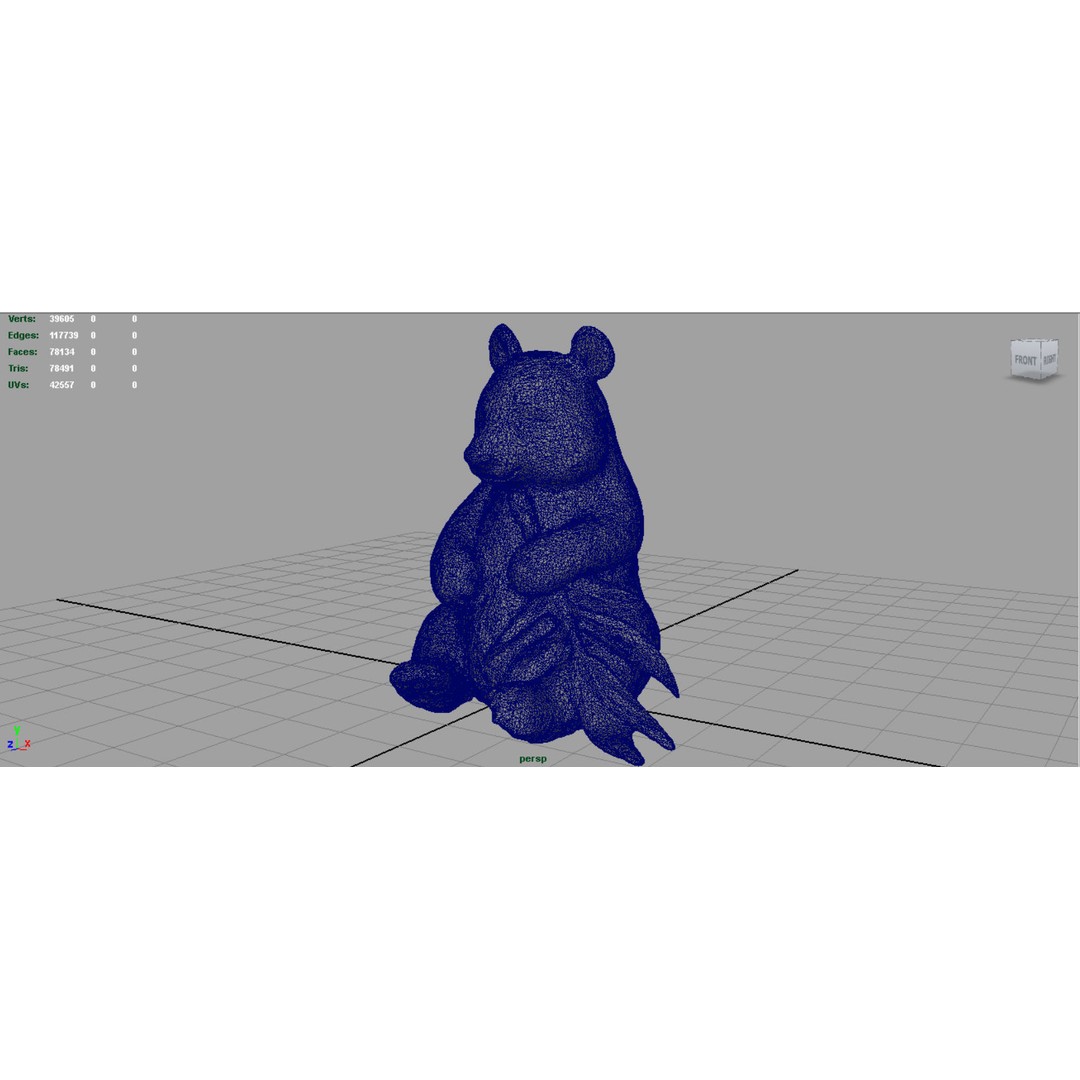 Panda Bear 3D Model – Low Poly Game Asset, FBX, OBJ, PBR Textures - View 5