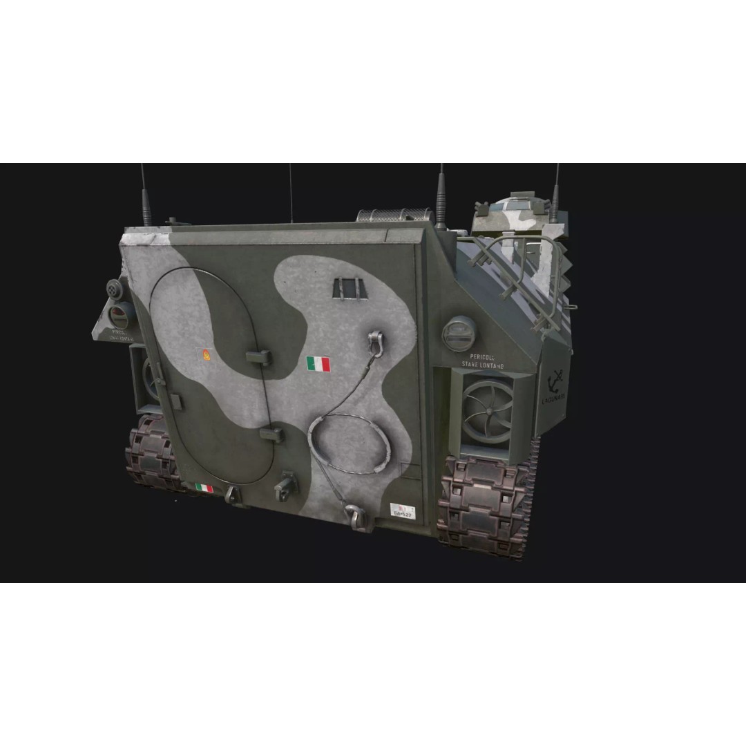 AAVP7A1 Amphibious Tracked Vehicle 3D Model – Low Poly Game Asset, FBX, OBJ - View 17