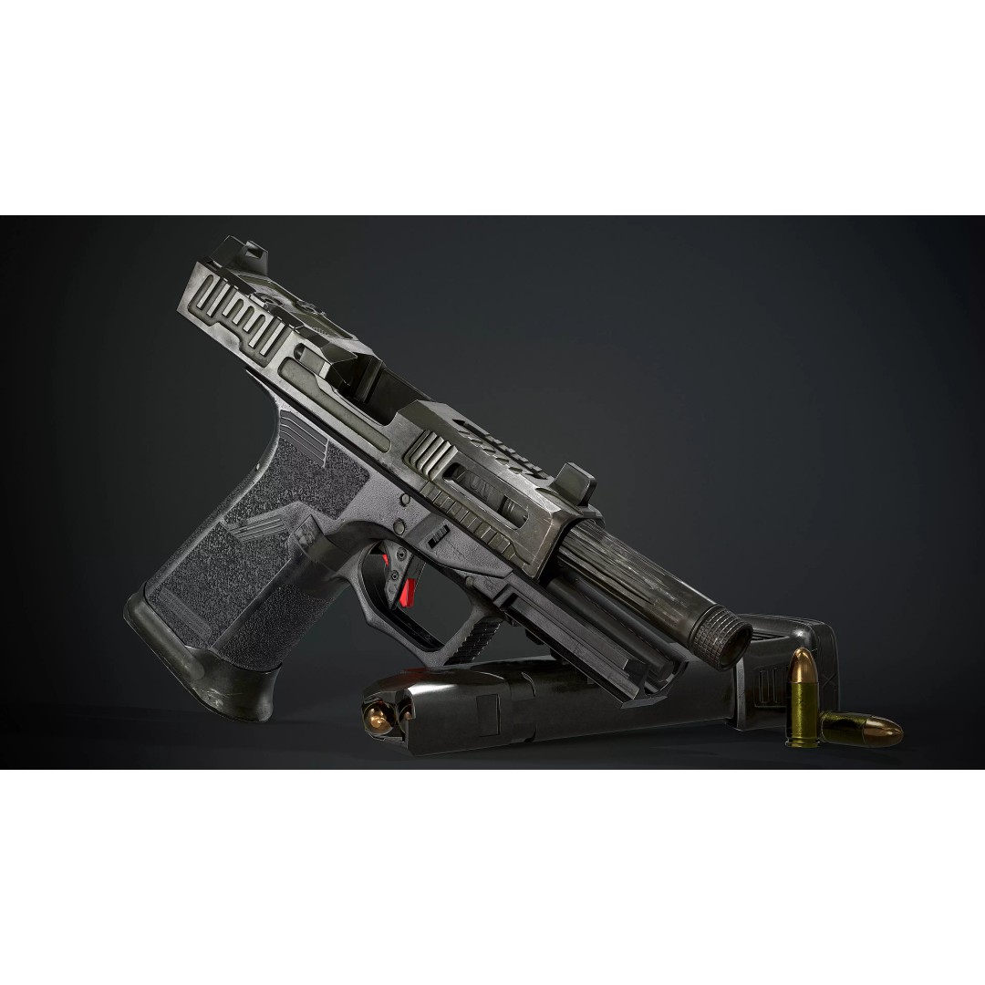 Faxon FX-19 Hellfire 3D Model – Low Poly Game-Ready Gun, FBX, OBJ - View 2