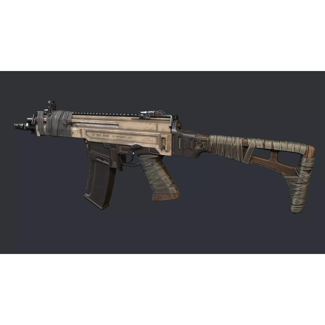 CZ 805 3D Model – Low Poly Game Ready Asset for Unity & Unreal - View 2