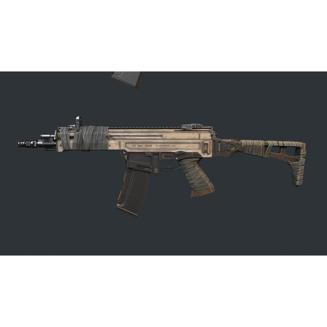 CZ 805 3D Model – Low Poly Game Ready Asset for Unity & Unreal - View 4