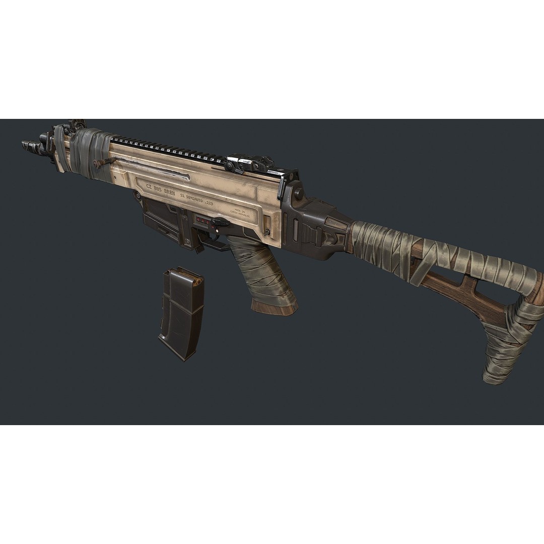 CZ 805 3D Model – Low Poly Game Ready Asset for Unity & Unreal - View 5
