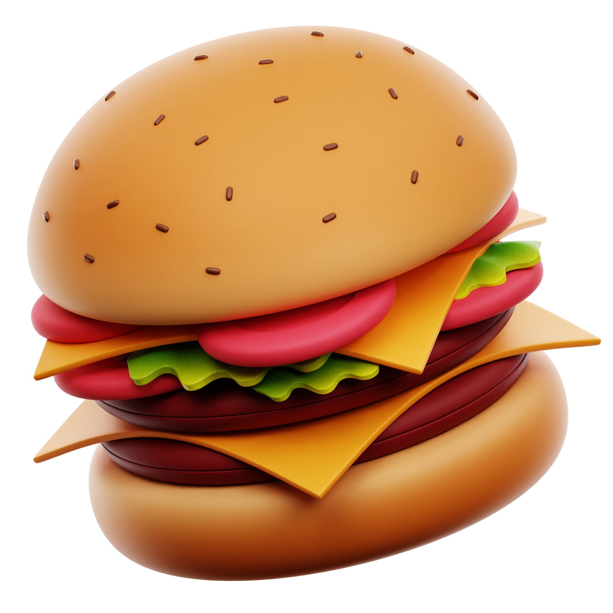 Food Icon Pack - Low-Poly Game-Ready 3D Model