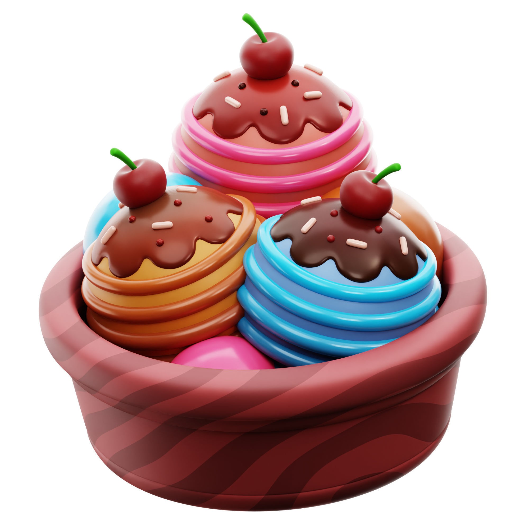 Food Icon Pack - Low-Poly Game-Ready 3D Model - View 12