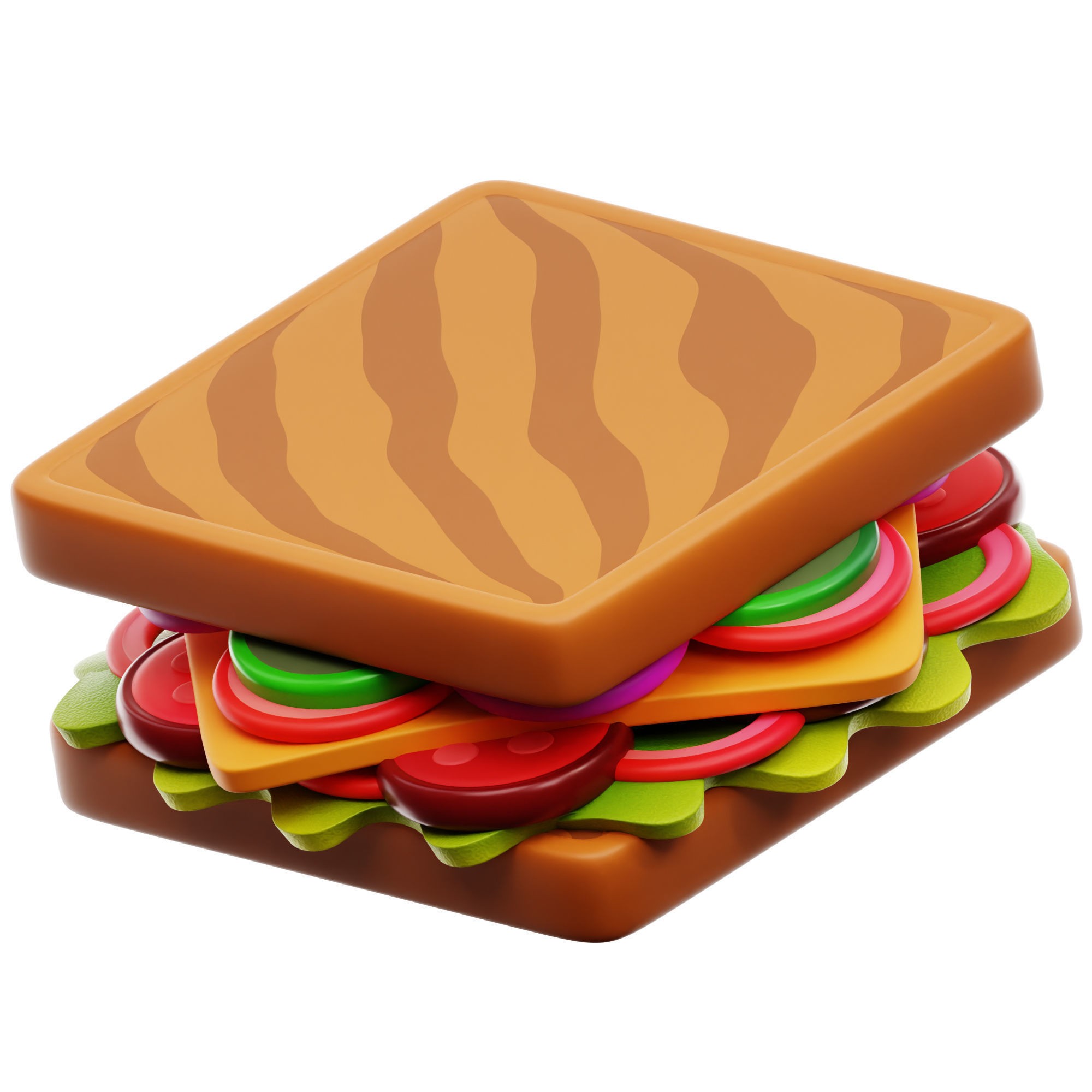 Food Icon Pack - Low-Poly Game-Ready 3D Model - View 21