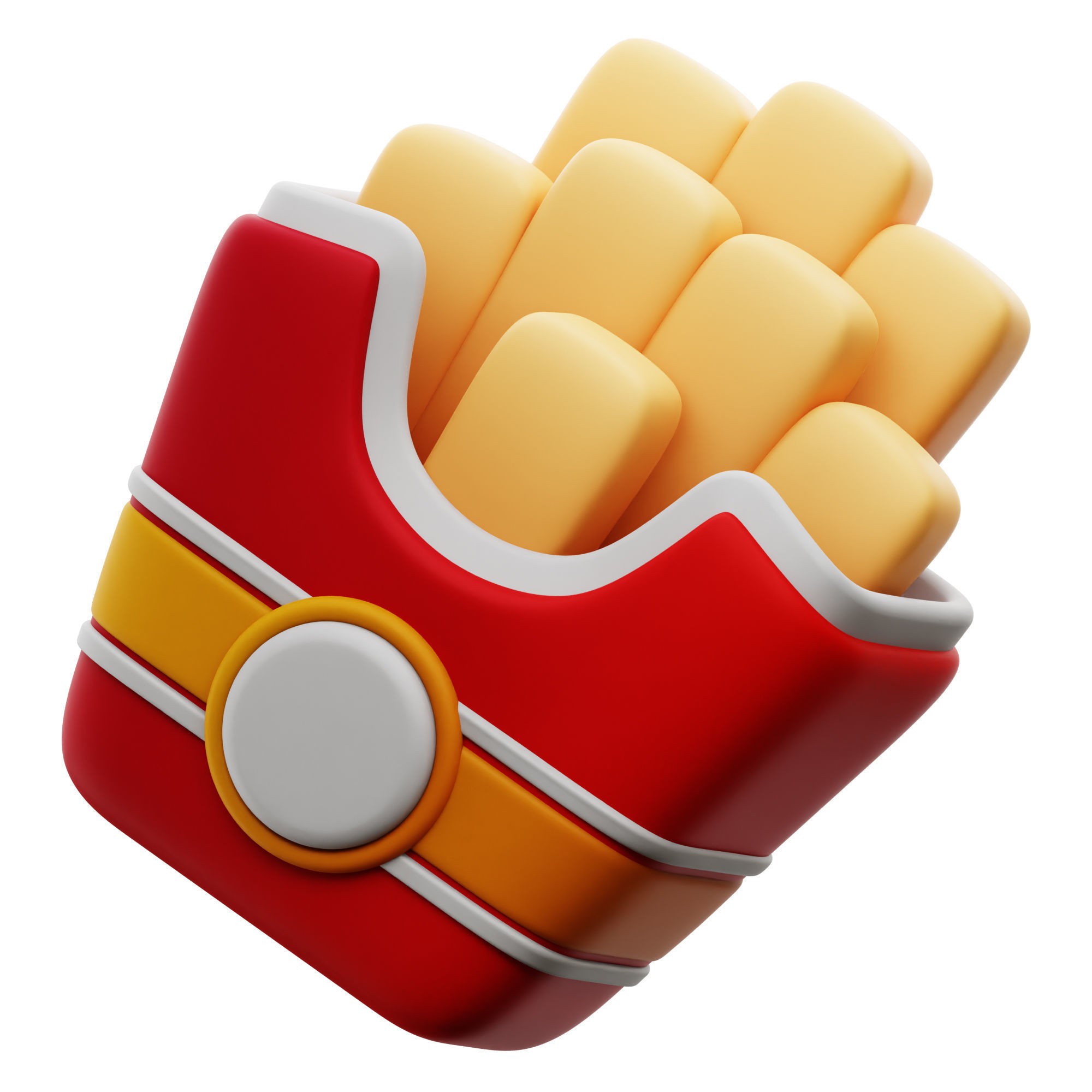 Food Icon Pack - Low-Poly Game-Ready 3D Model - View 3