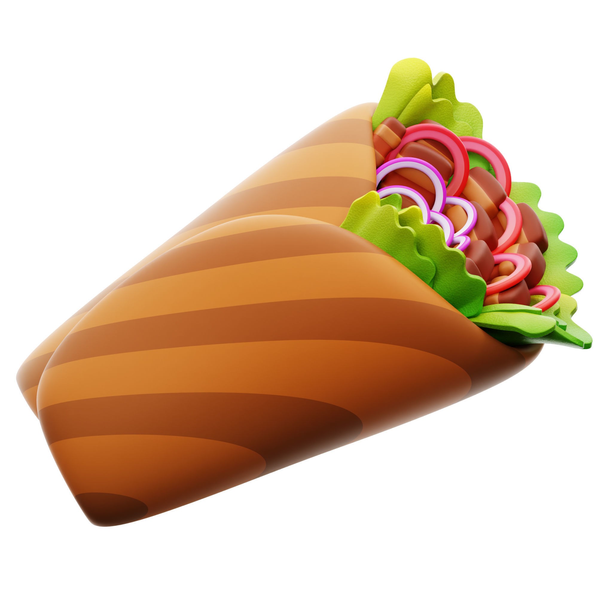 Food Icon Pack - Low-Poly Game-Ready 3D Model - View 4