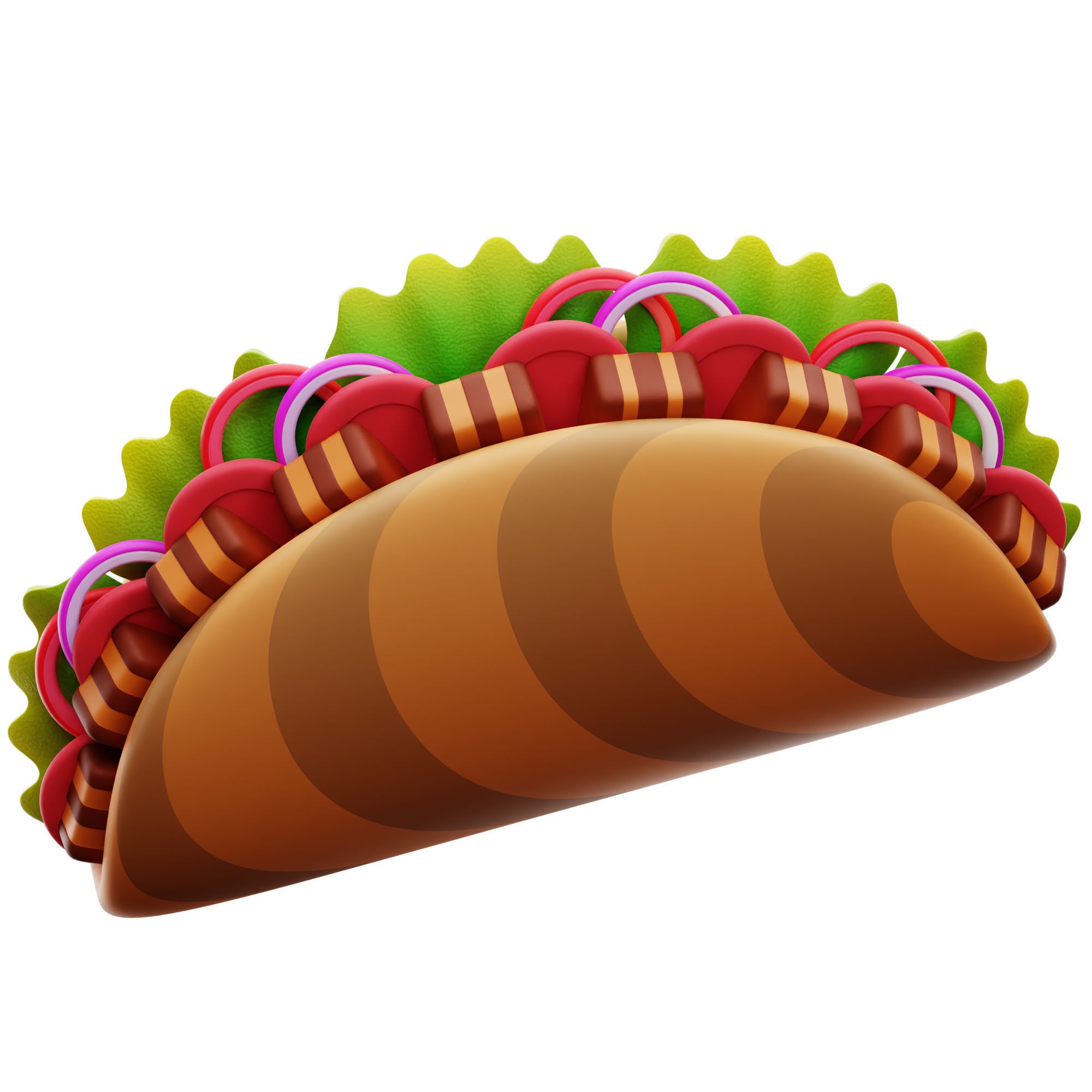 Food Icon Pack - Low-Poly Game-Ready 3D Model - View 7