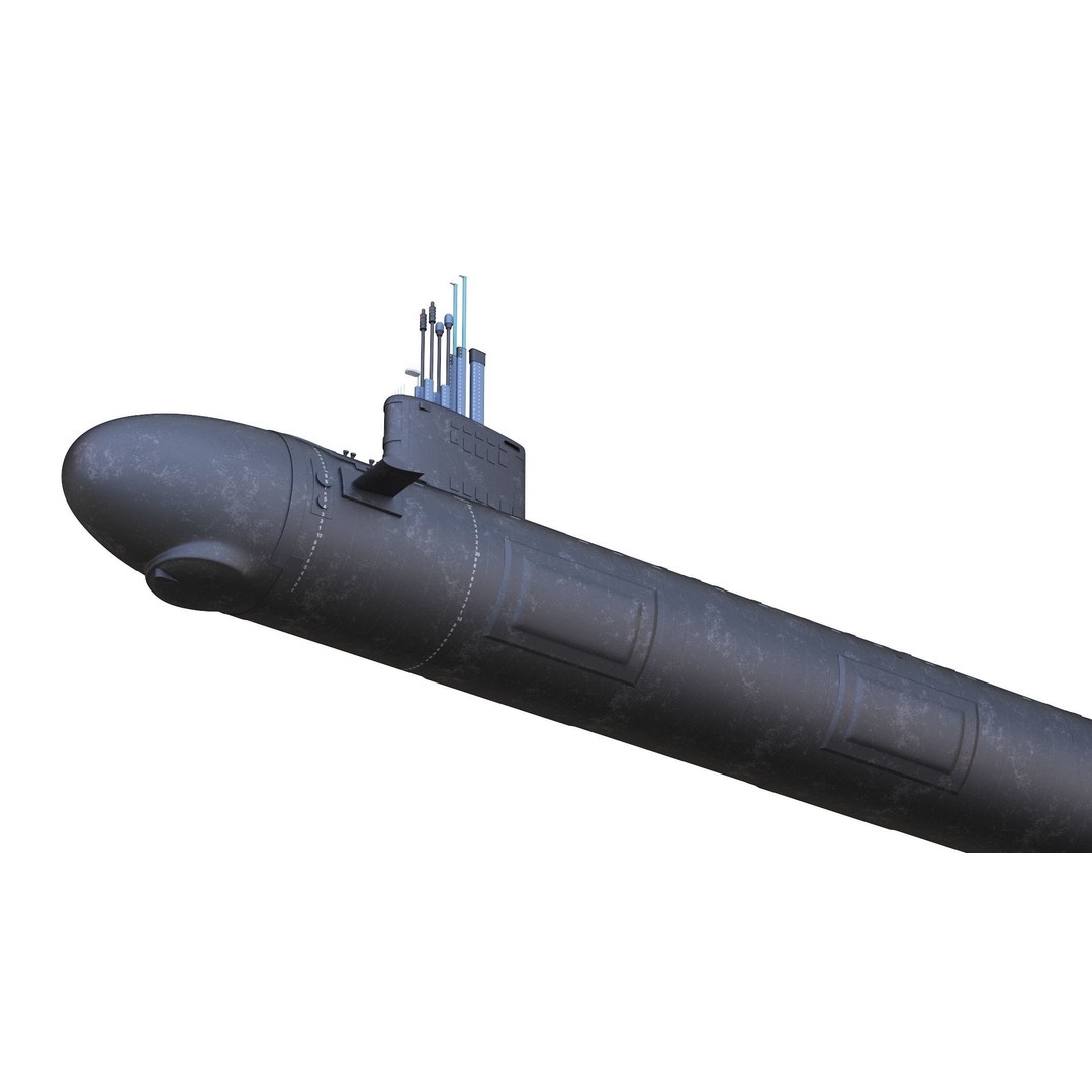 Virginia Class Submarine 3D Model – High Poly Game Asset, FBX, PBR - View 11
