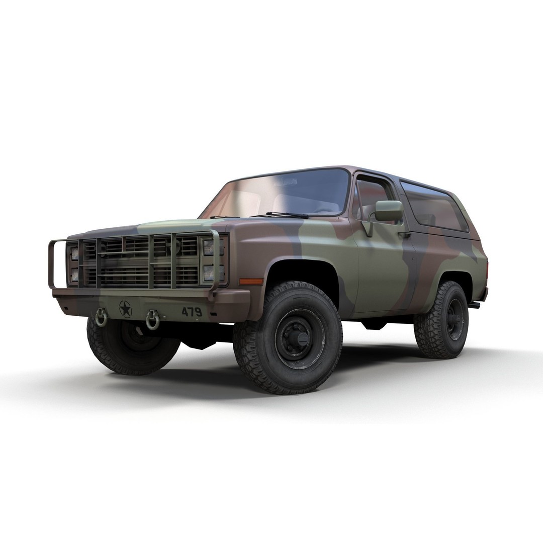 USA Military Offroad Vehicle 3D Model – Low Poly Game Asset, FBX - View 10