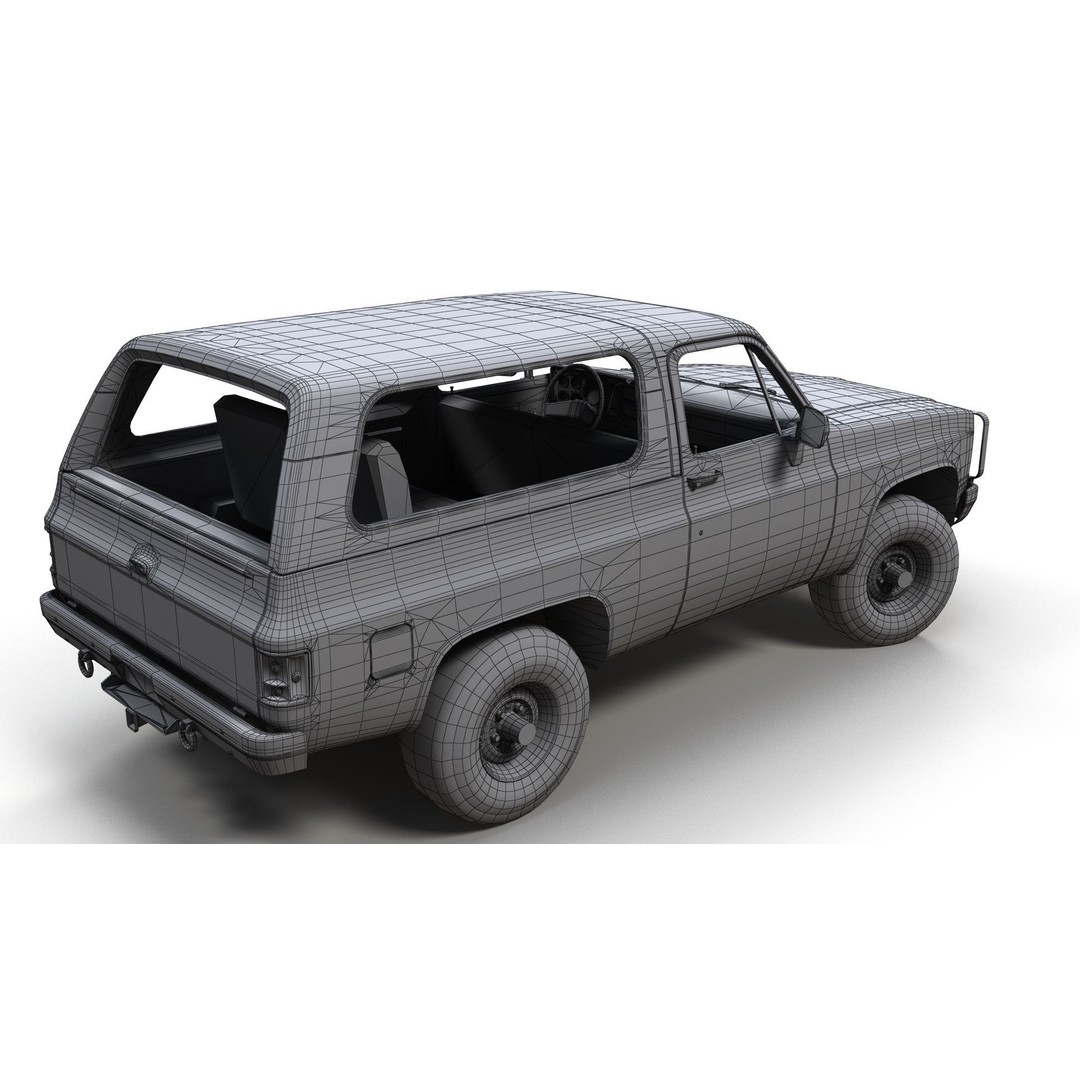USA Military Offroad Vehicle 3D Model – Low Poly Game Asset, FBX - View 14