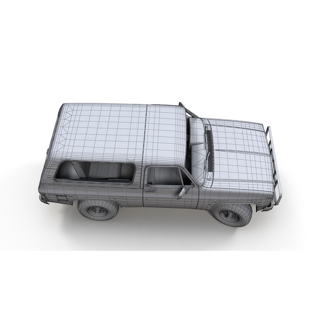 USA Military Offroad Vehicle 3D Model – Low Poly Game Asset, FBX - View 15