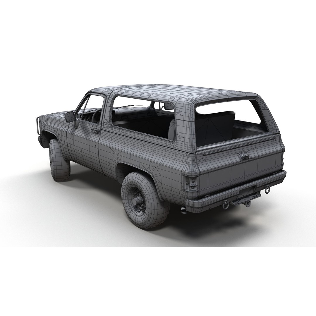 USA Military Offroad Vehicle 3D Model – Low Poly Game Asset, FBX - View 16