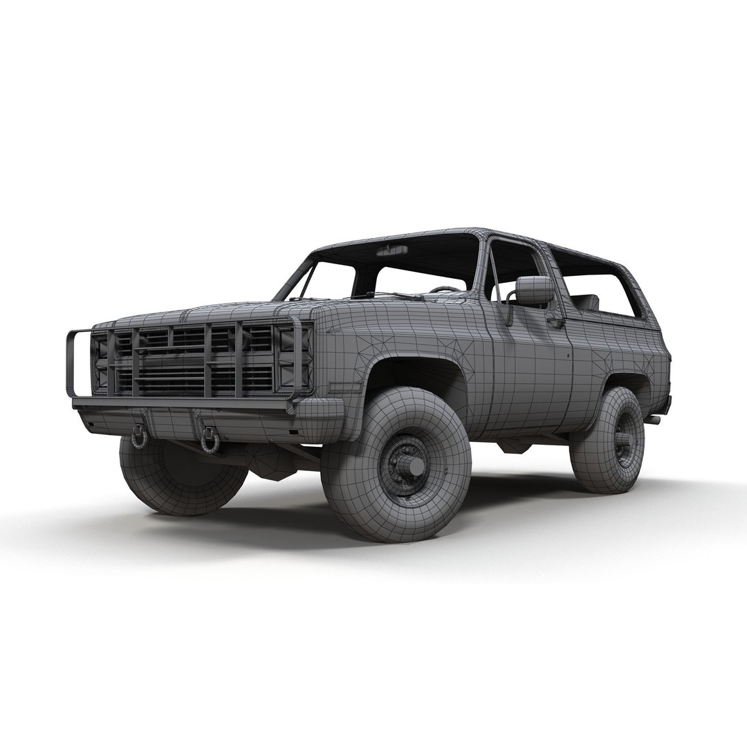 USA Military Offroad Vehicle 3D Model – Low Poly Game Asset, FBX - View 20