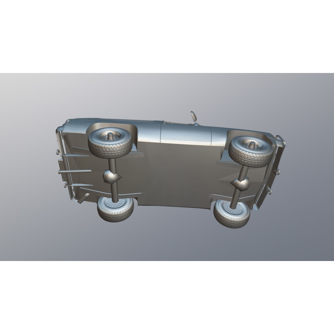 USA Military Offroad Vehicle 3D Model – Low Poly Game Asset, FBX - View 32