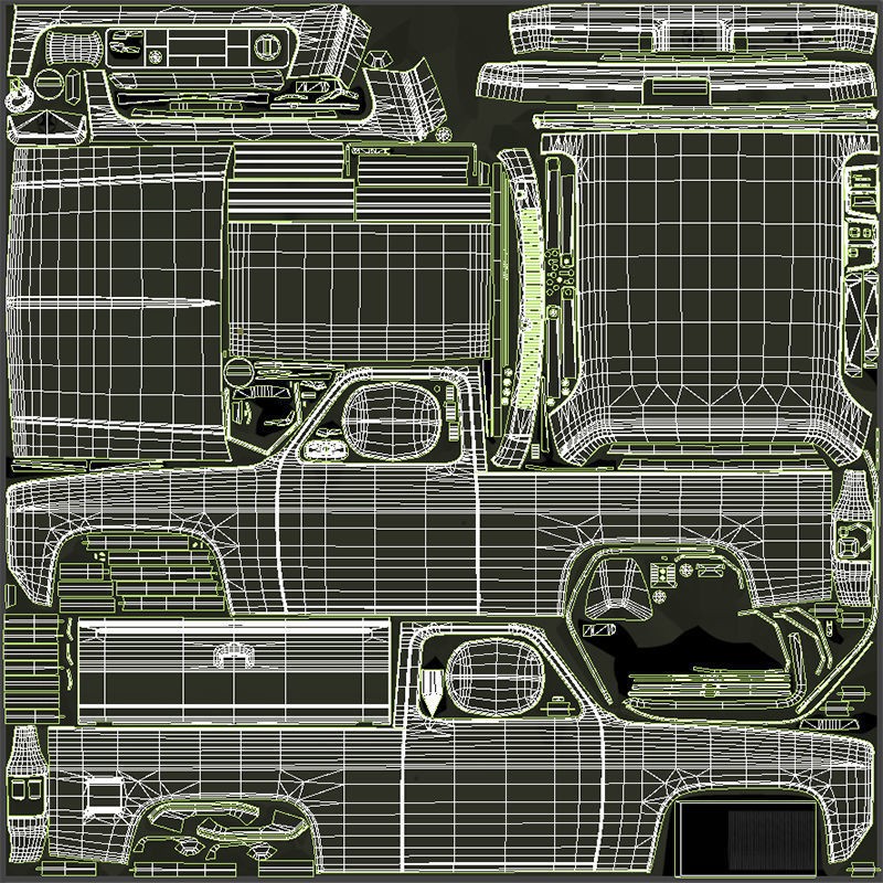 USA Military Offroad Vehicle 3D Model – Low Poly Game Asset, FBX - View 40