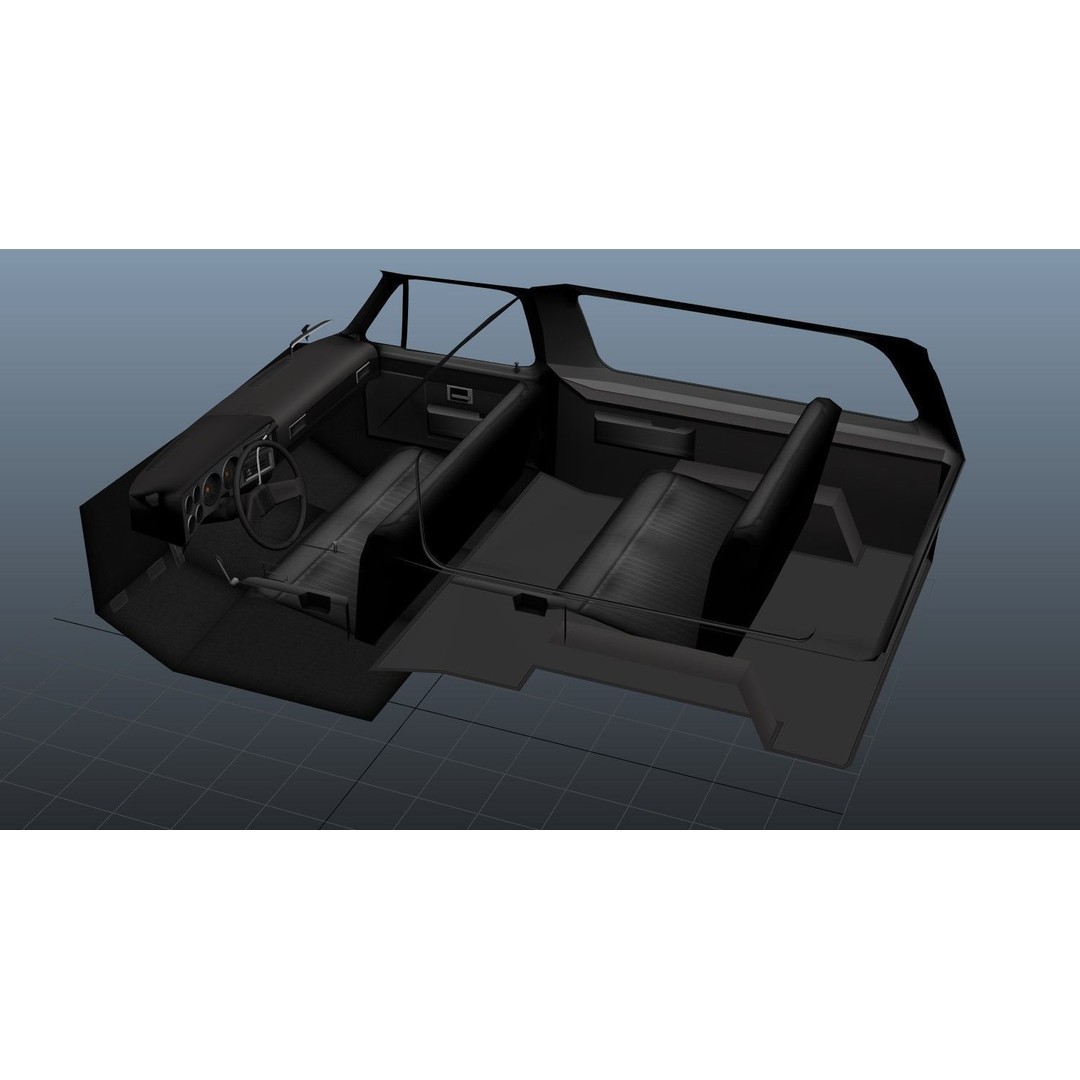 USA Military Offroad Vehicle 3D Model – Low Poly Game Asset, FBX - View 43